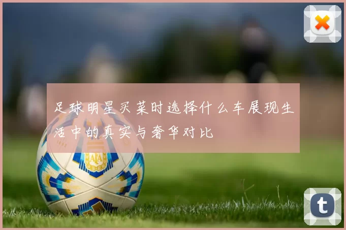 足球明星买菜时选择什么车展现生活中的真实与奢华对比